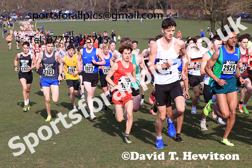 Mens under-20s 2025 UK CAU Inter Counties Cross Country Champs., Wollaton Park, Nottingham. Photo: David T. Hewitson/Sports for All Pics